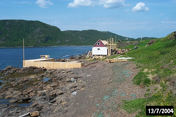 The French Shore Historical Society rebuilt Casey's Store, as an interpretation centre.